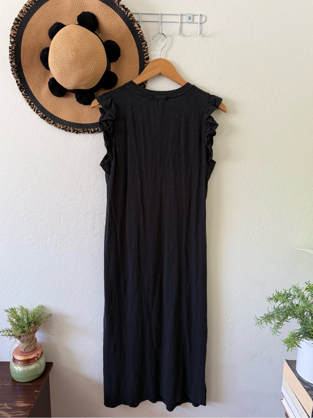 Carve Designs Maeve Organic Cotton Flutter Sleeve Dress Size Medium - Picture 9 of 15